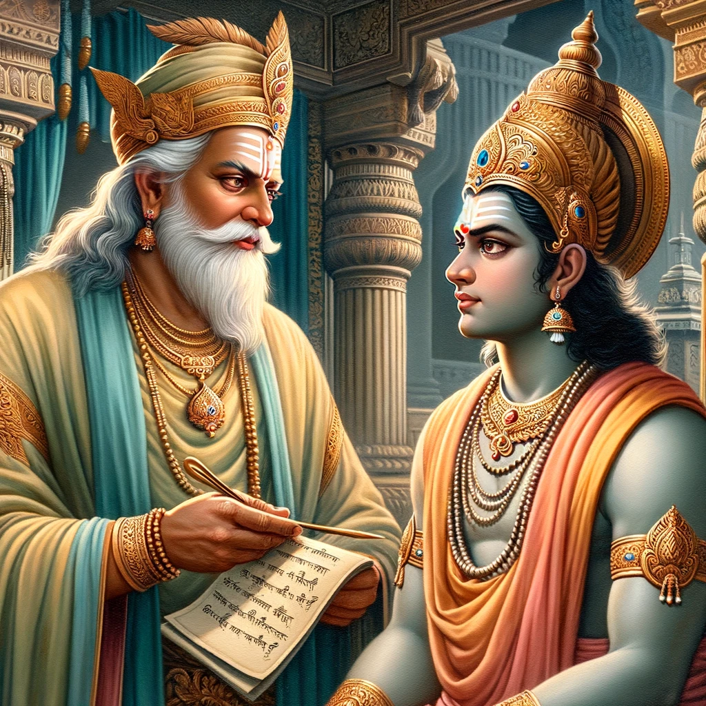 Janaka Informs to Rama the Appearance of Sita